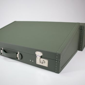 Set of suitcases in leather for Jaguar XK140 - Laurent Nay