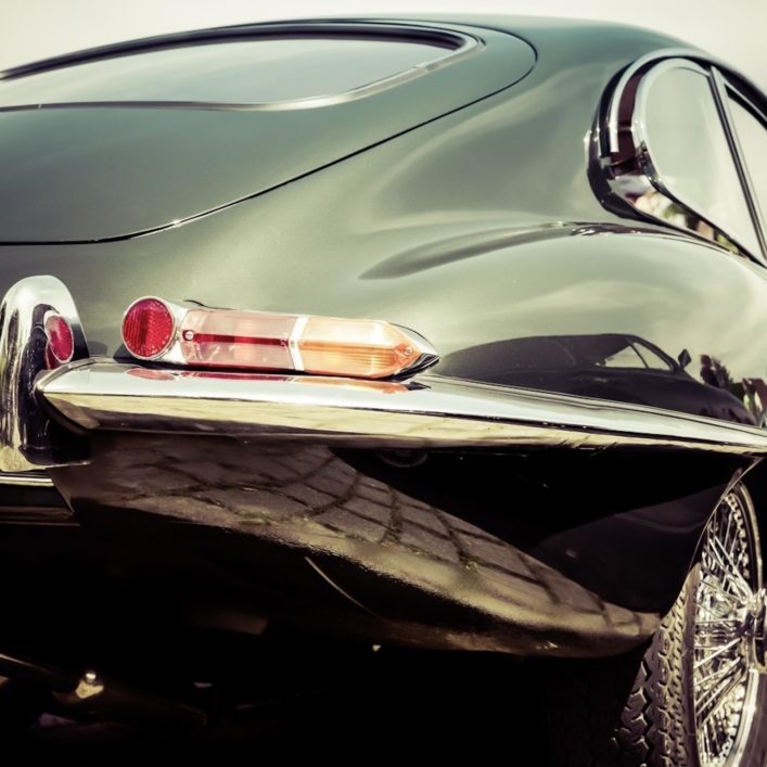 Set of suitcases in leather for Jaguar E-Type