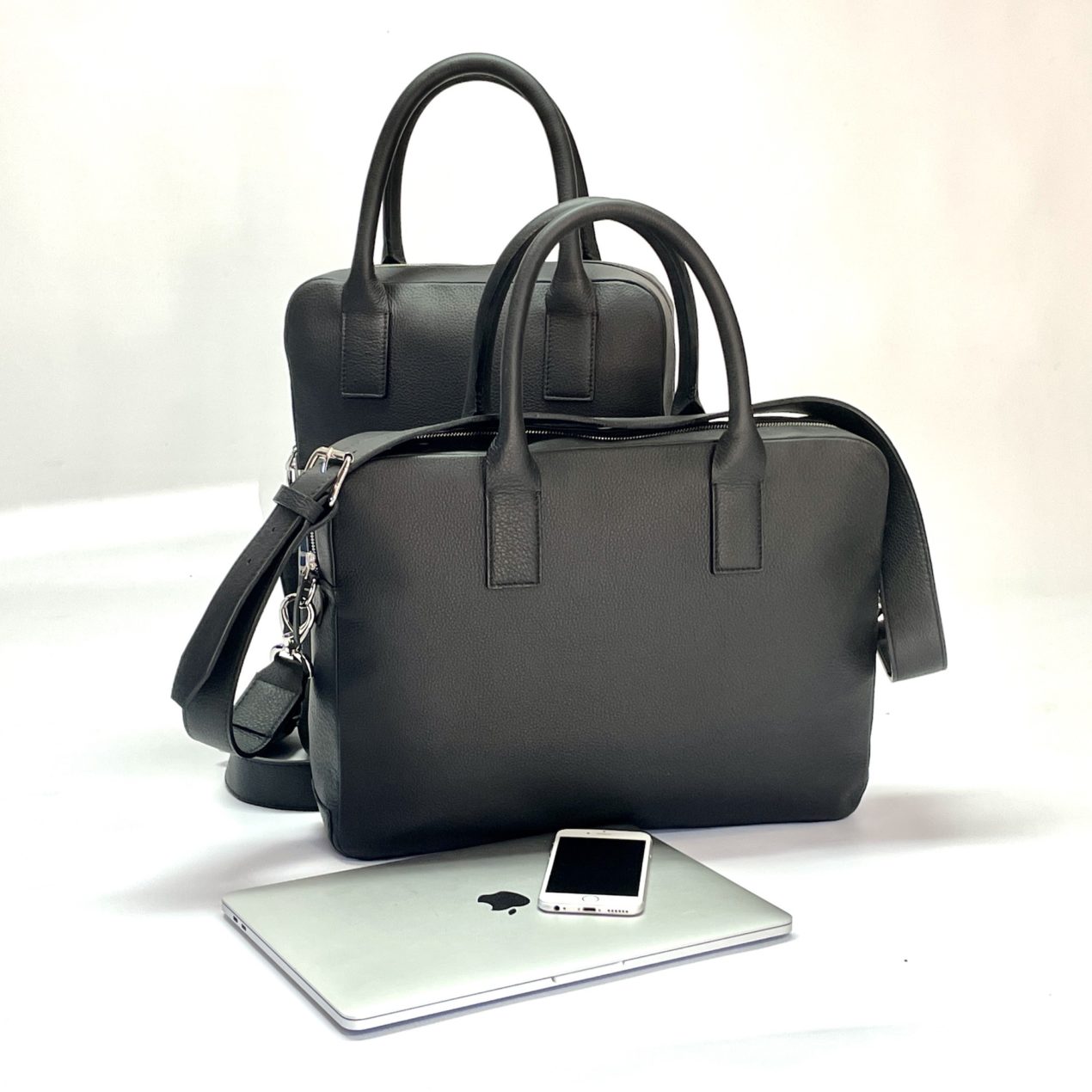 Business bag laptop 13" 16" tablet 8" 10 " with shoulder strap, a patch pocket with a zip closure, and storage space for 1 or 2 pens, your mobile phone, business or credit card. and handle loop for carry-on