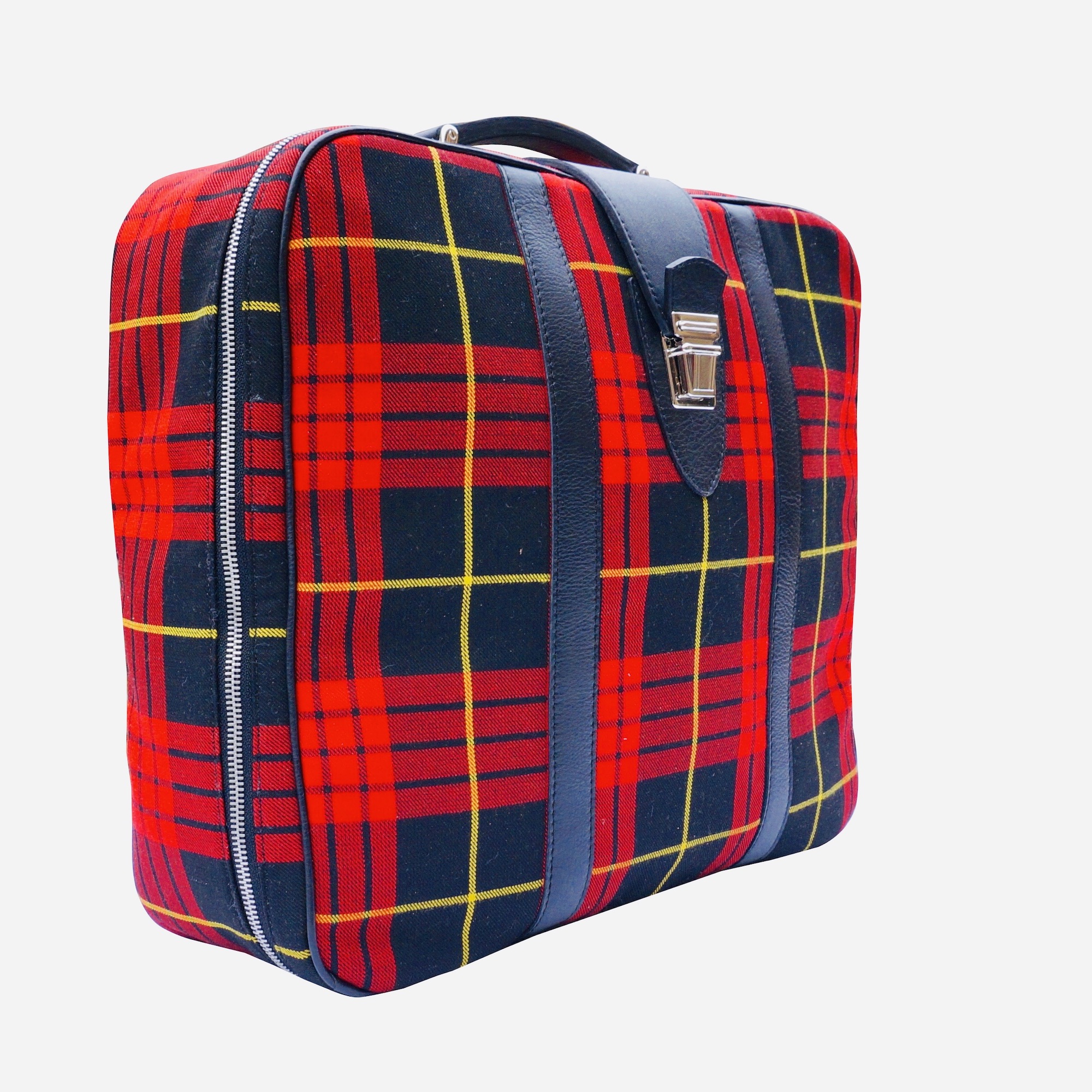 Re edition plaid canvas suitcases Porsche 356 Re edition